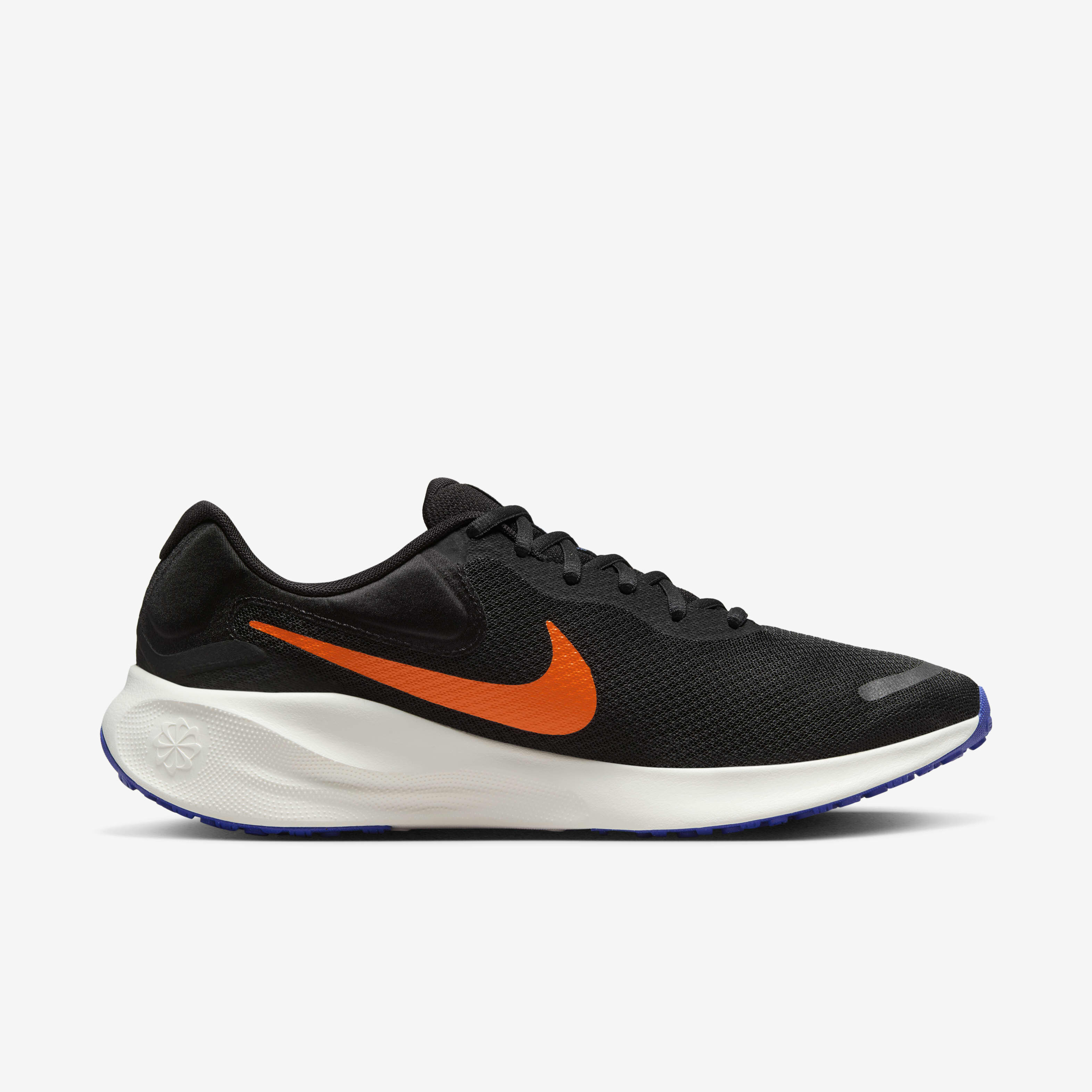 Nike mens revolution 3 grey black orange sale