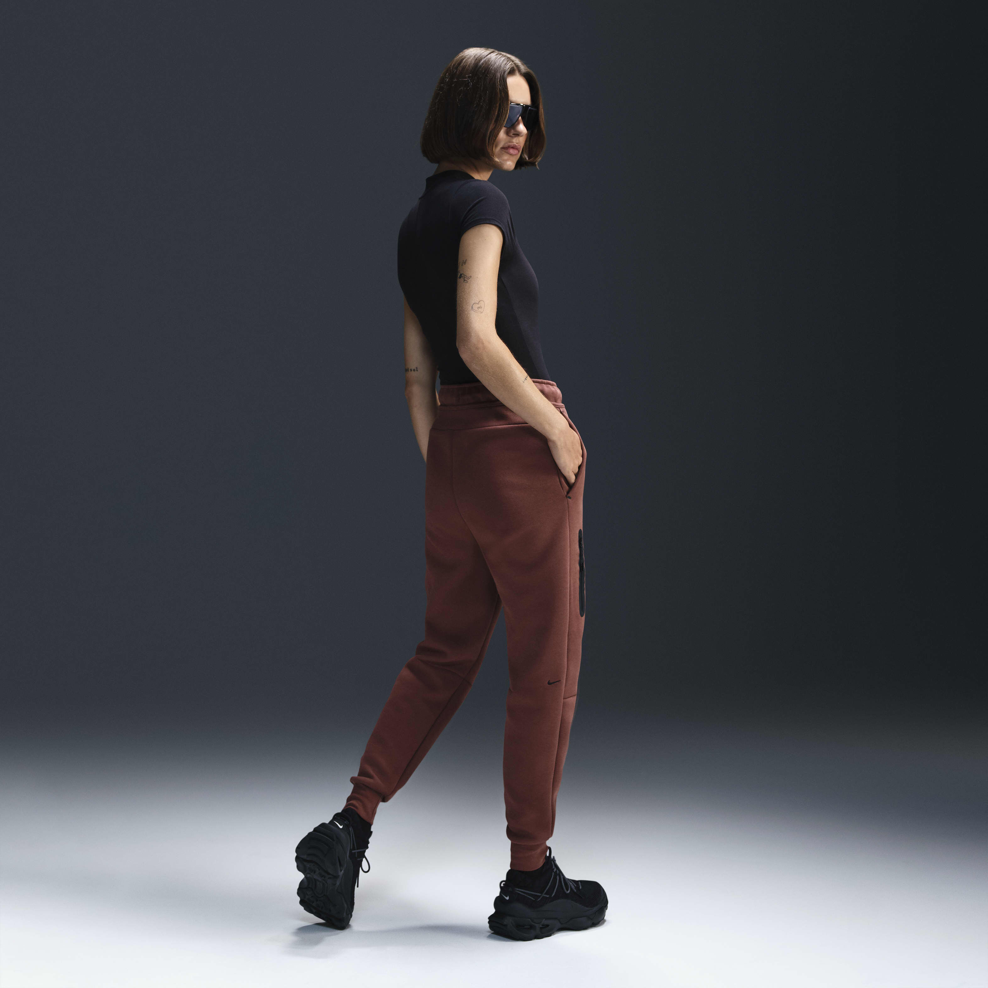Buy Nike Sportswear Tech Fleece Women s Mid Rise Joggers Nike Kuwait Official