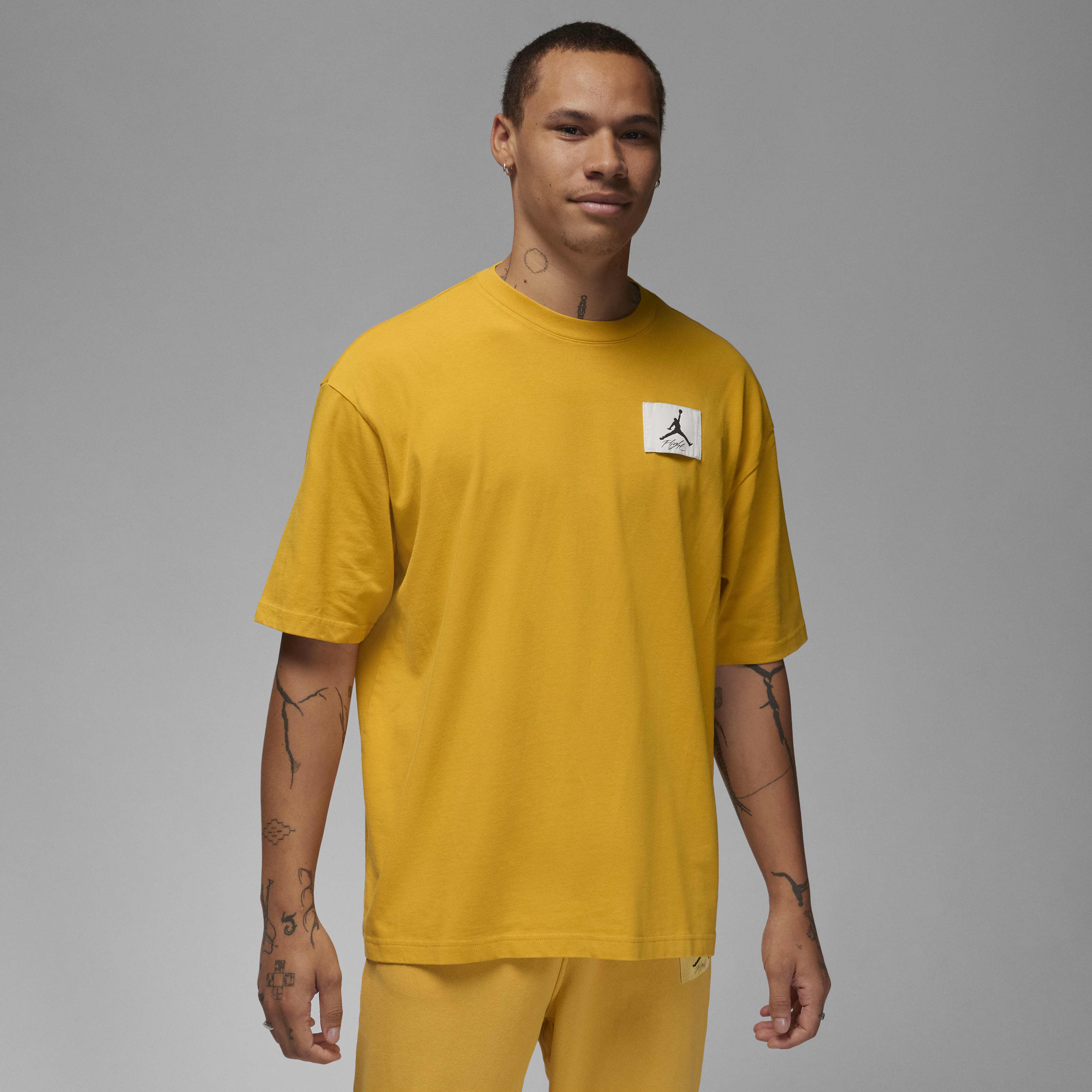 Yellow air jordan shirt top