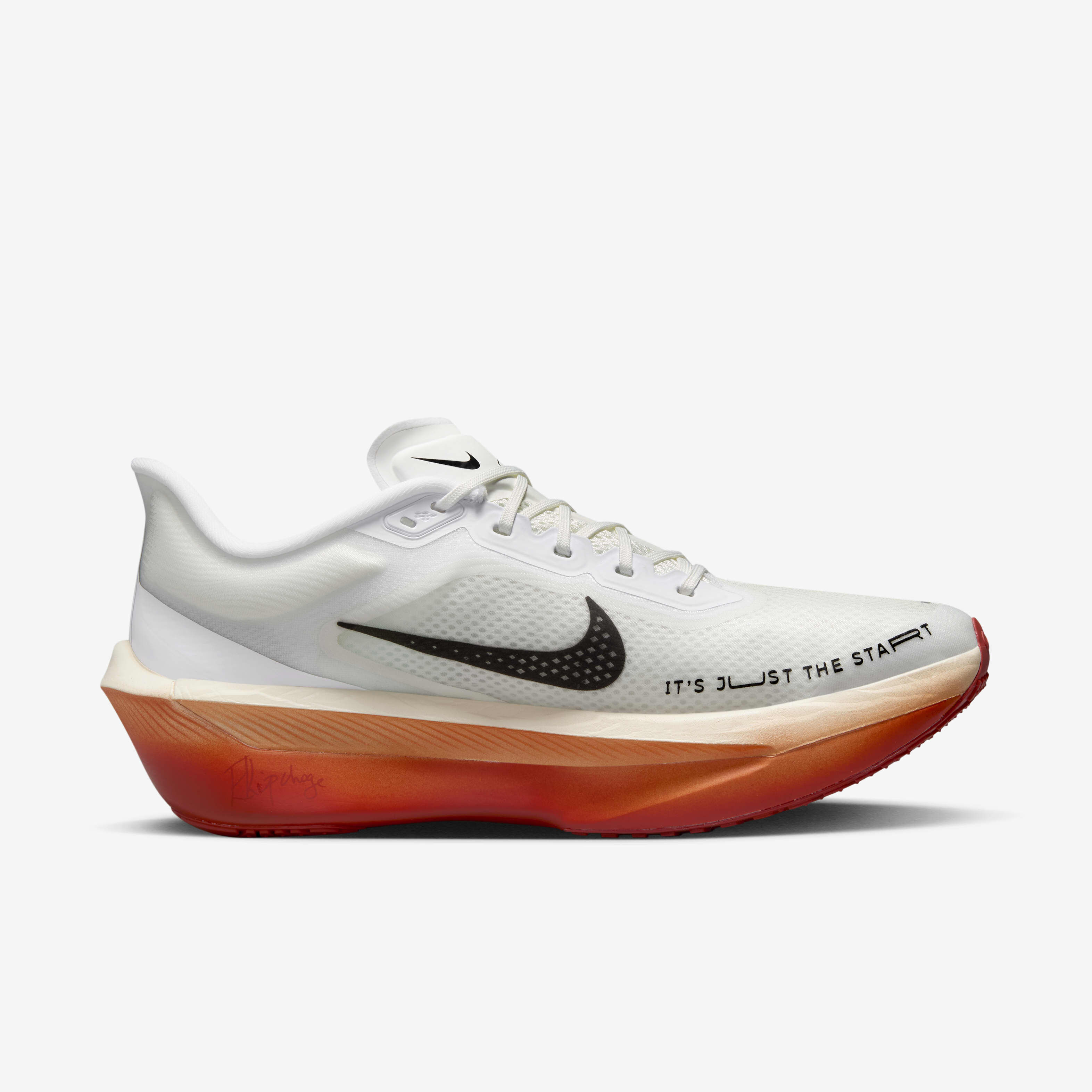 Buy Nike Zoom Fly 6 Eliud Kipchoge Men s Road Racing Shoes White Pale Ivory Sail Black Nike Kuwait Official