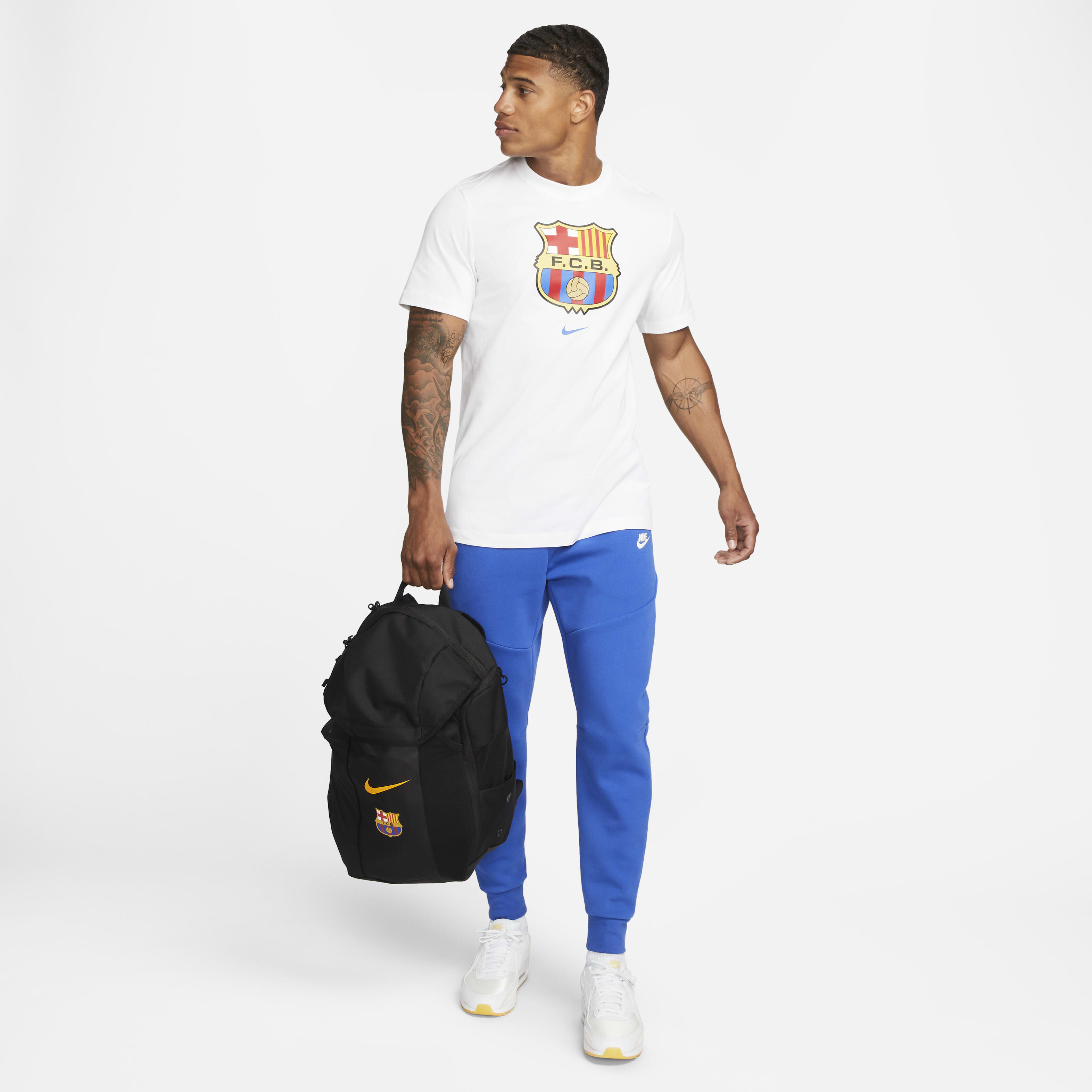 Buy F.C. Barcelona Academy Football Backpack (30L) - Black/Black