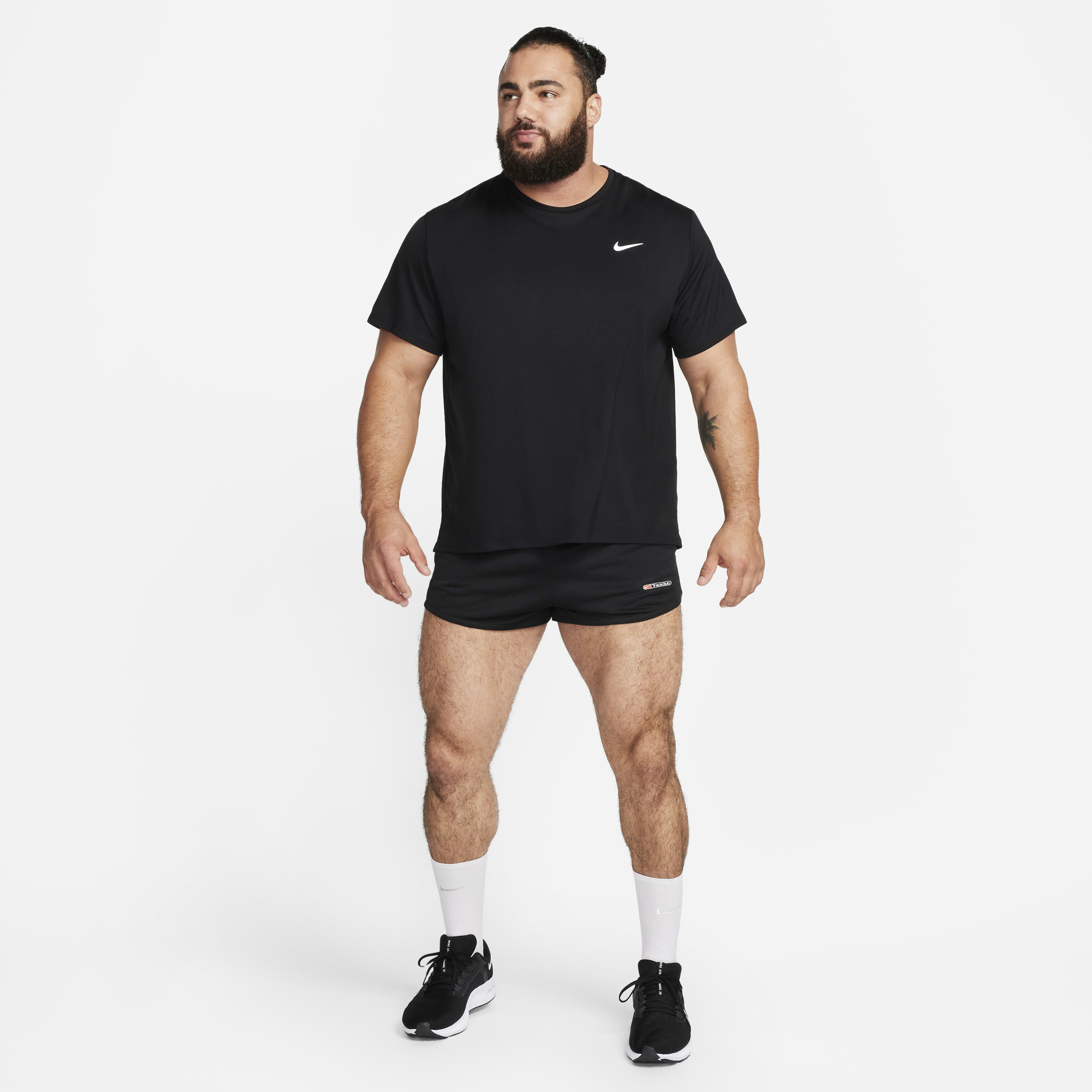 Buy Nike Track Club Men s Dri FIT 3 Brief Lined Running Shorts Black Midnight Navy Summit White Nike Kuwait Official