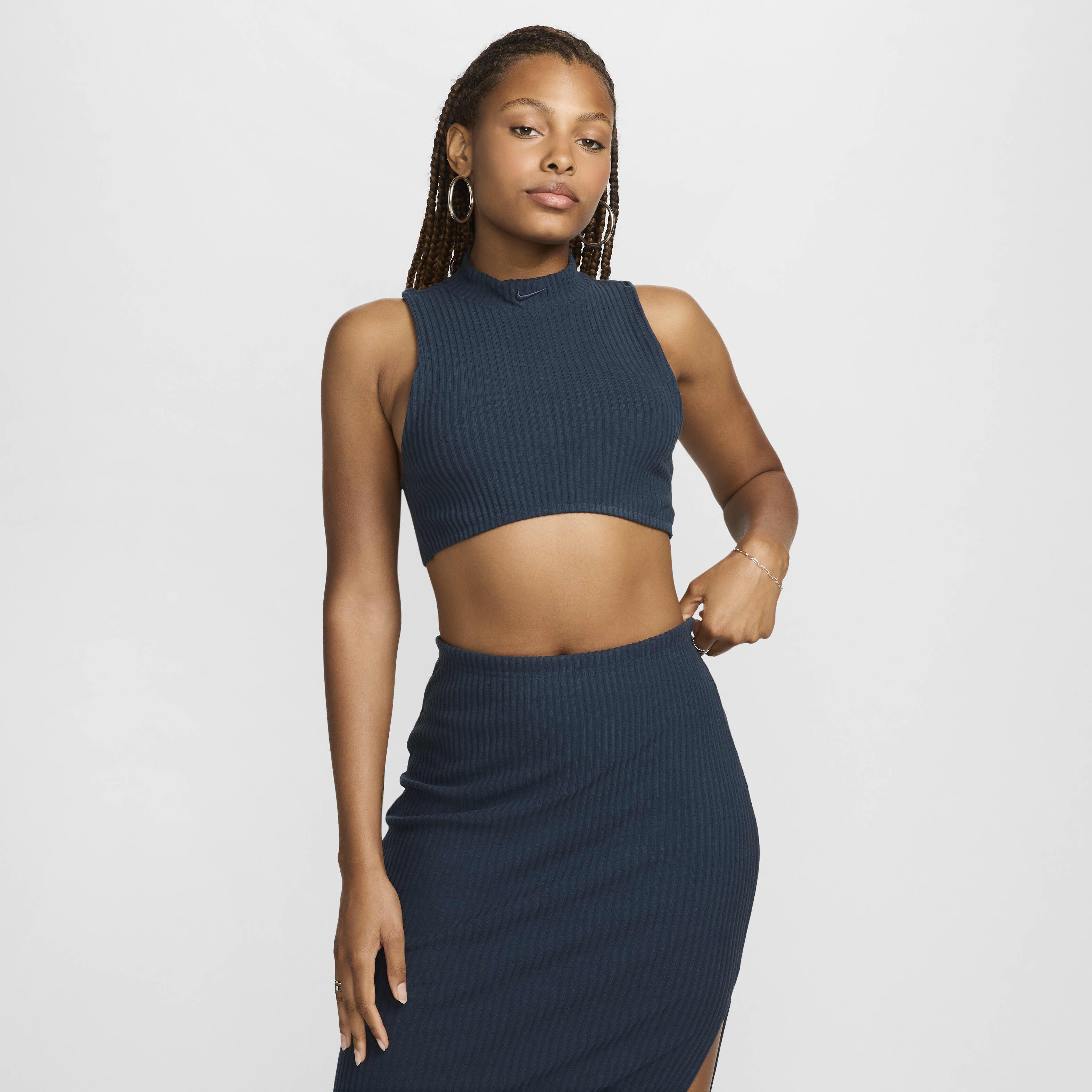 Nike navy tank top shop